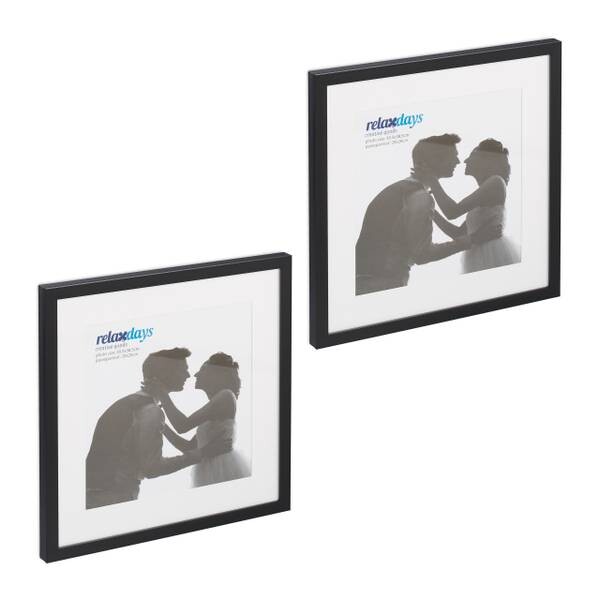 

Рамка для фотографий Relaxdays 38,5x38,5 cm 2 шт, черный