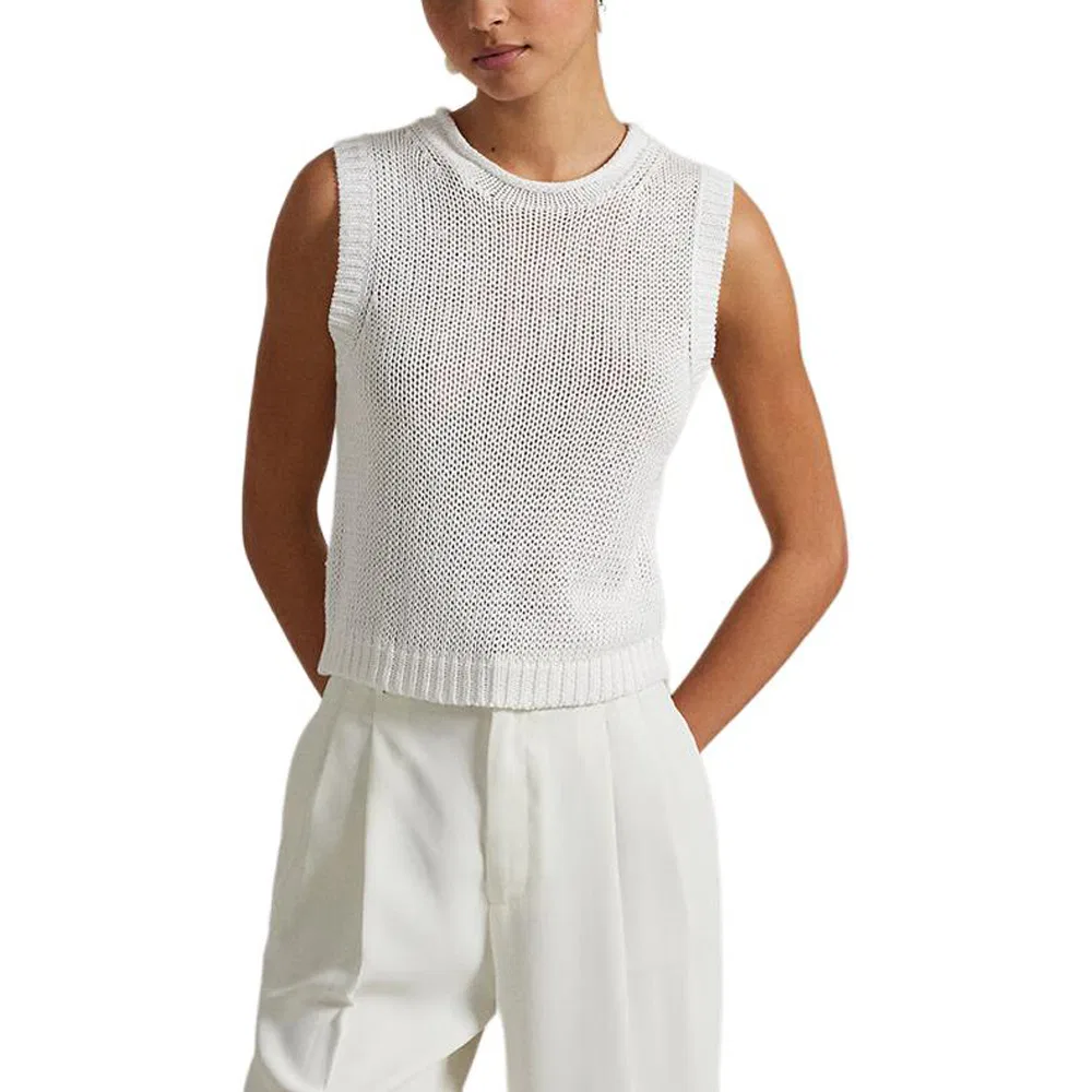 Майка женская SS25 White Polo Ralph Lauren — фото 3