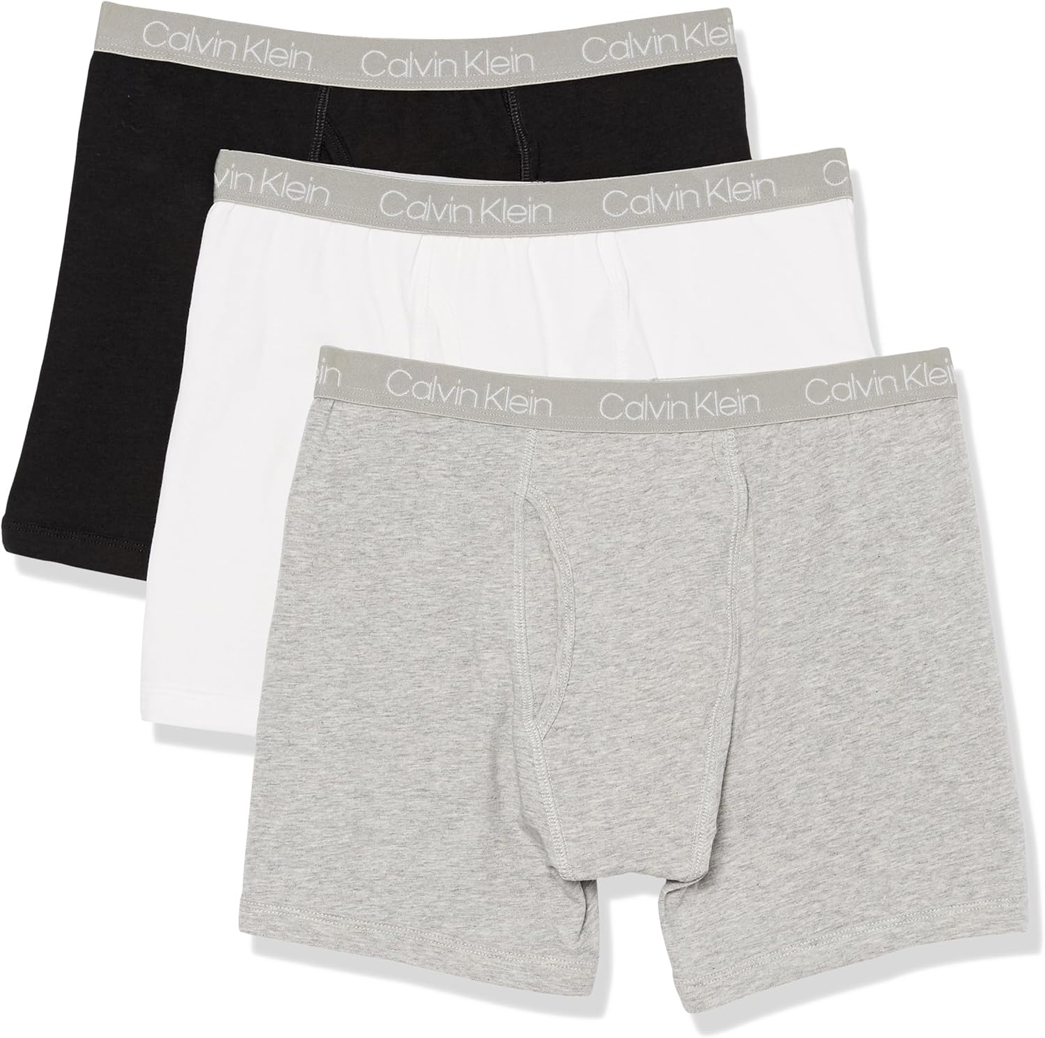 

Комплект из 3 трусов-боксеров для мальчиков Calvin Klein, Black/White/Heather Gray