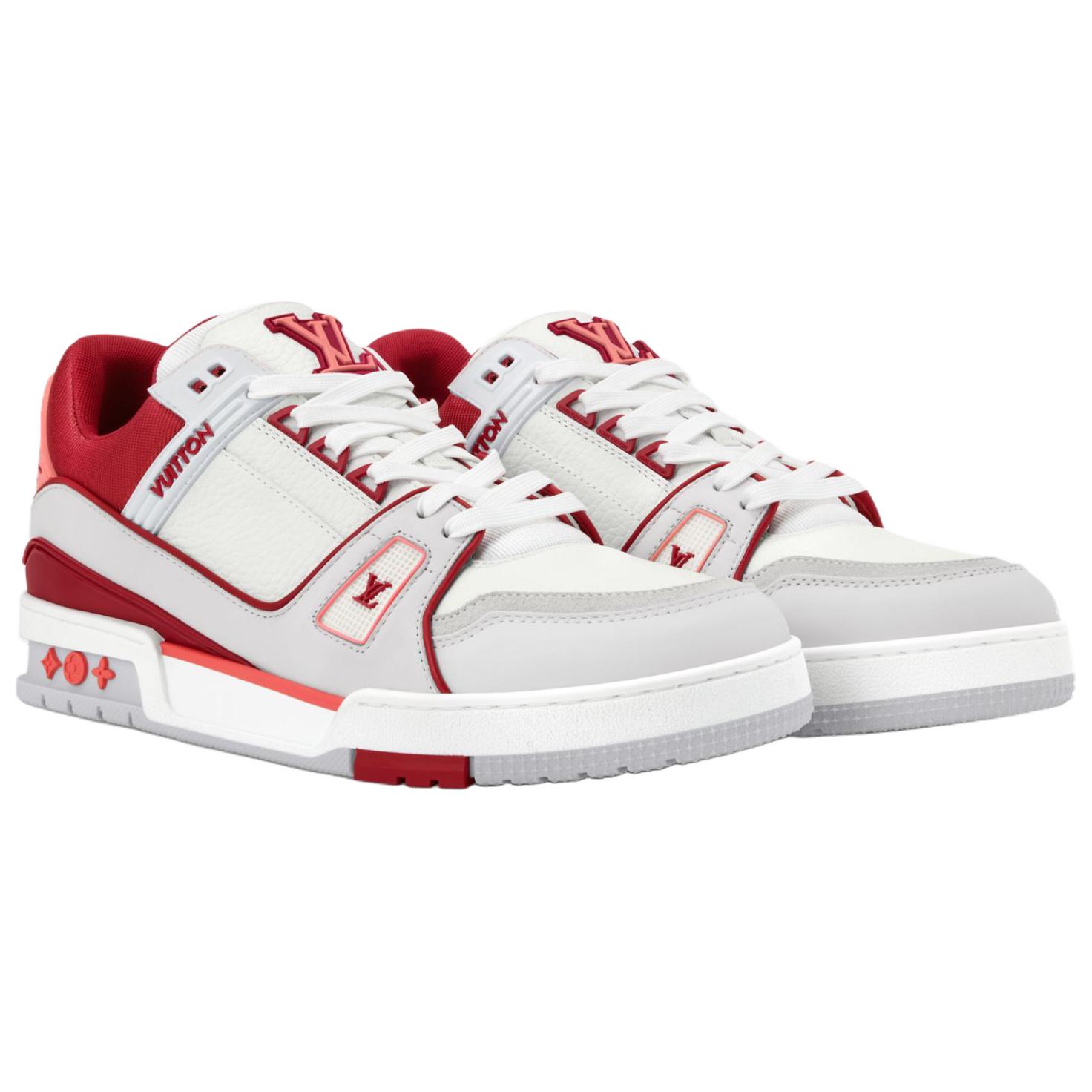 LOUIS VUITTON Кроссовки Trainer Low top Skateboard Shoes мужские красные — фото 4