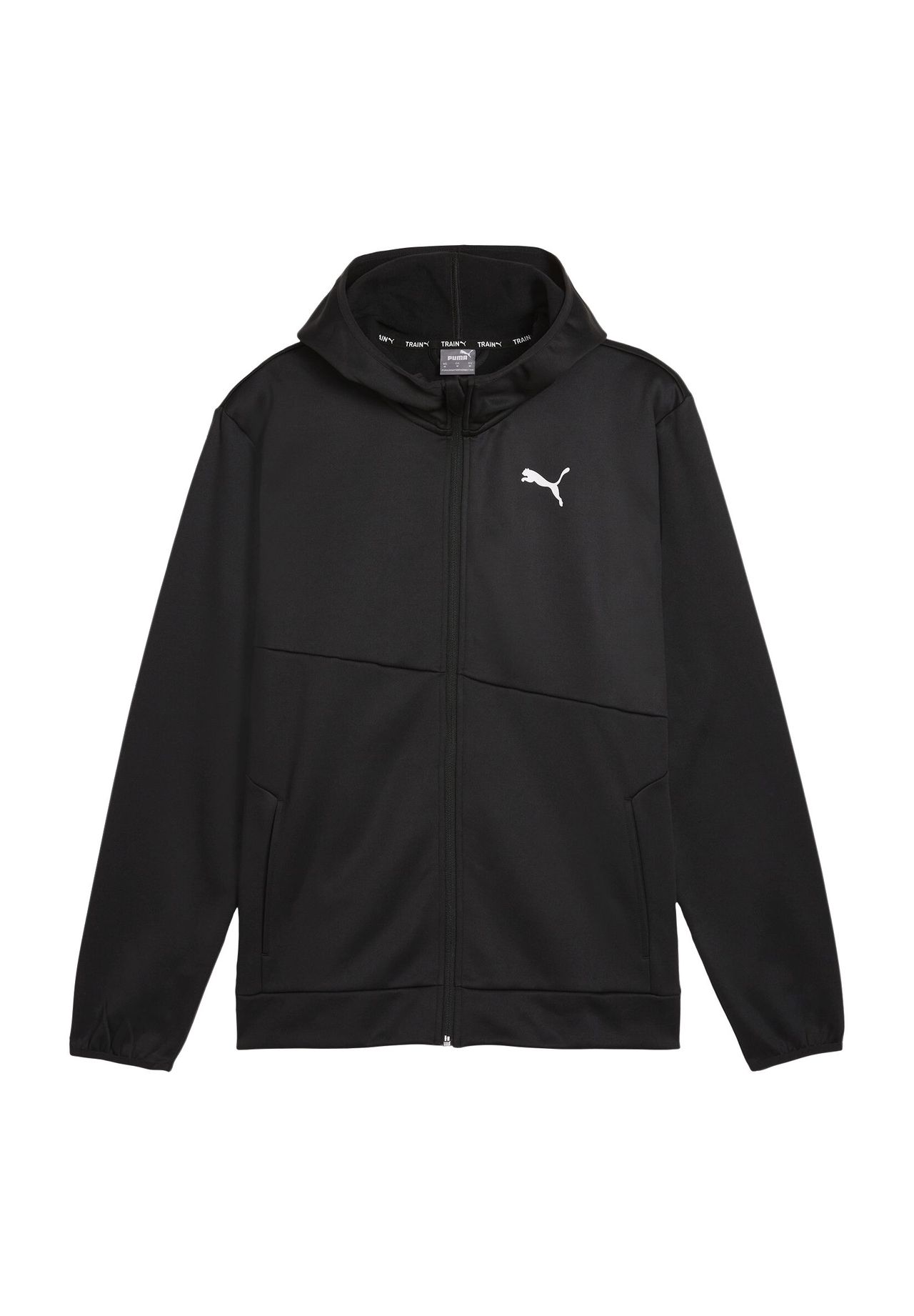 

Мужская толстовка с капюшоном и воротником-стойкой Training Essentials PUMA, цвет 90 Puma Black