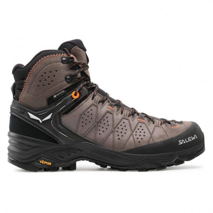 

Трекинговые ботинки Salewa MS ALP TRAINER 2 MID GTX, цвет: орех/флуоресцентный оранжевый