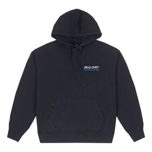 

Толстовка logo skate hoodie 'black' Converse, черный