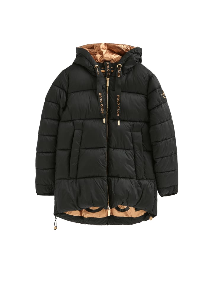 

Стеганая куртка черного цвета Polo Club
