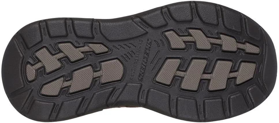 Мужские слипоны Skechers USA Arch Fit Motley - Milo Moc Toe с эластичными вставками из кожи — фото 2