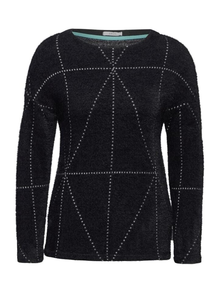 

Лонгслив Cecil Langarmshirt, черный