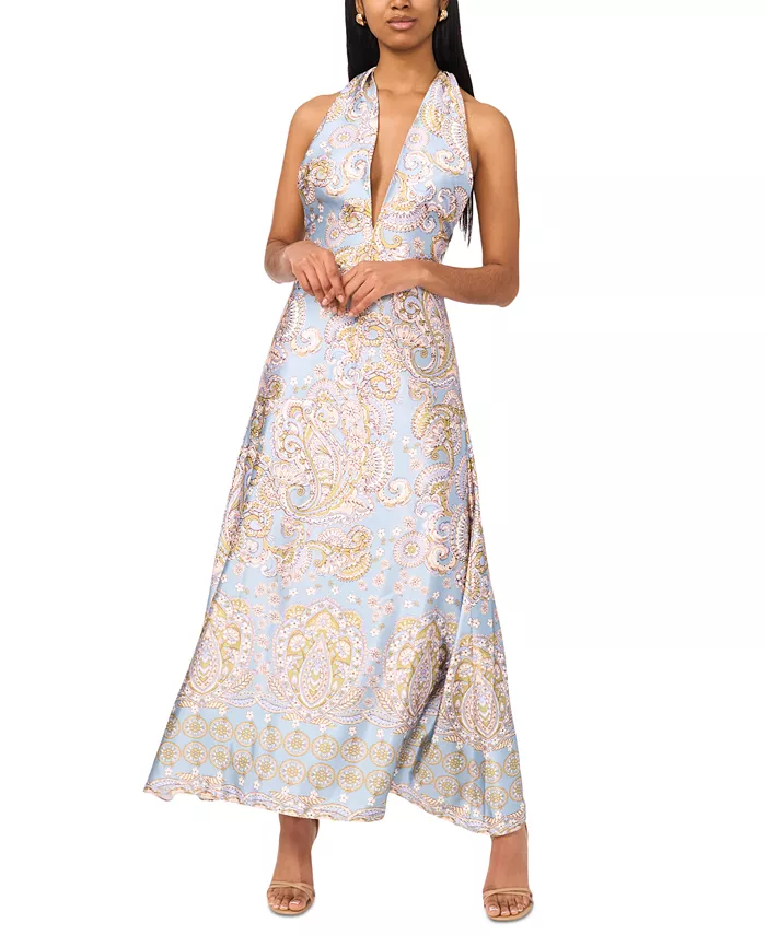 

Женское макси-платье с V-образным вырезом The Nia Printed Parker, мультиколор