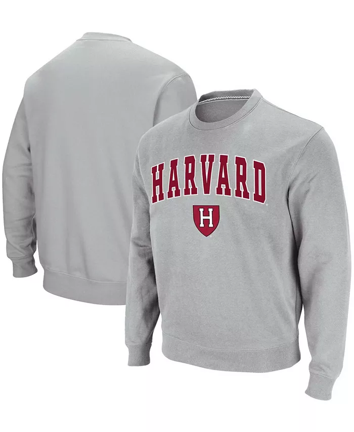 

Мужская толстовка Harvard Crimson с вышивкой командной арки и логотипом Colosseum, серый