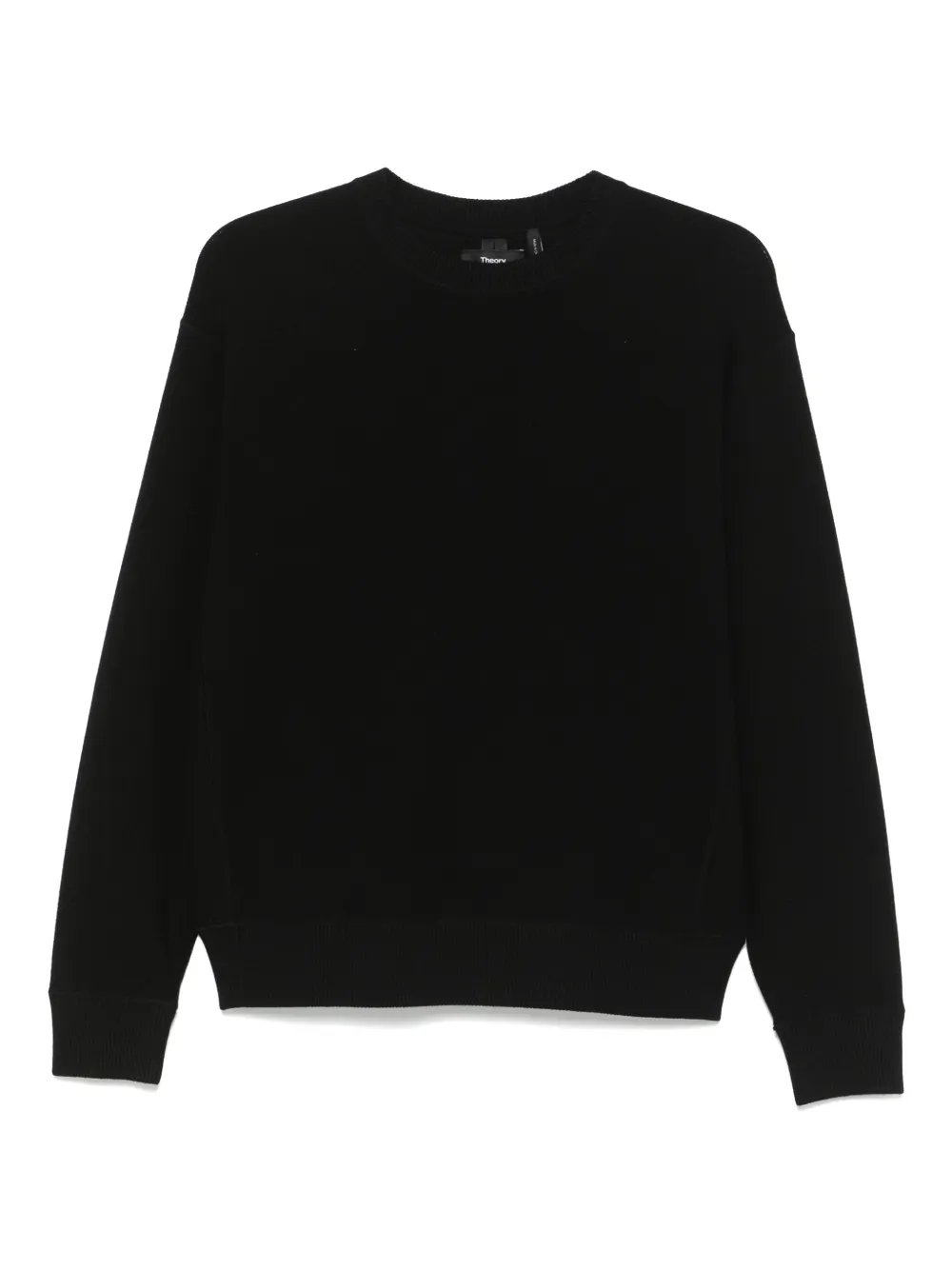 

Свитер с круглым вырезом Theory, черный