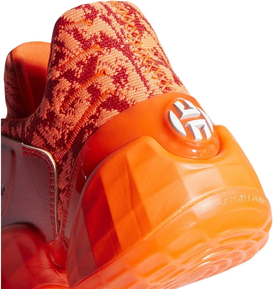 Мужские баскетбольные кроссовки Adidas Harden Vol. 4, размер XS, высота 9 дюймов, Orange — фото 3