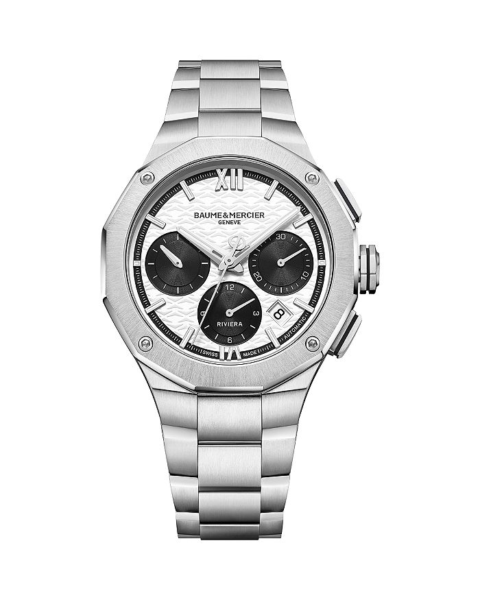 

Ривьера Хронограф, 41 мм Baume & Mercier, серебряный