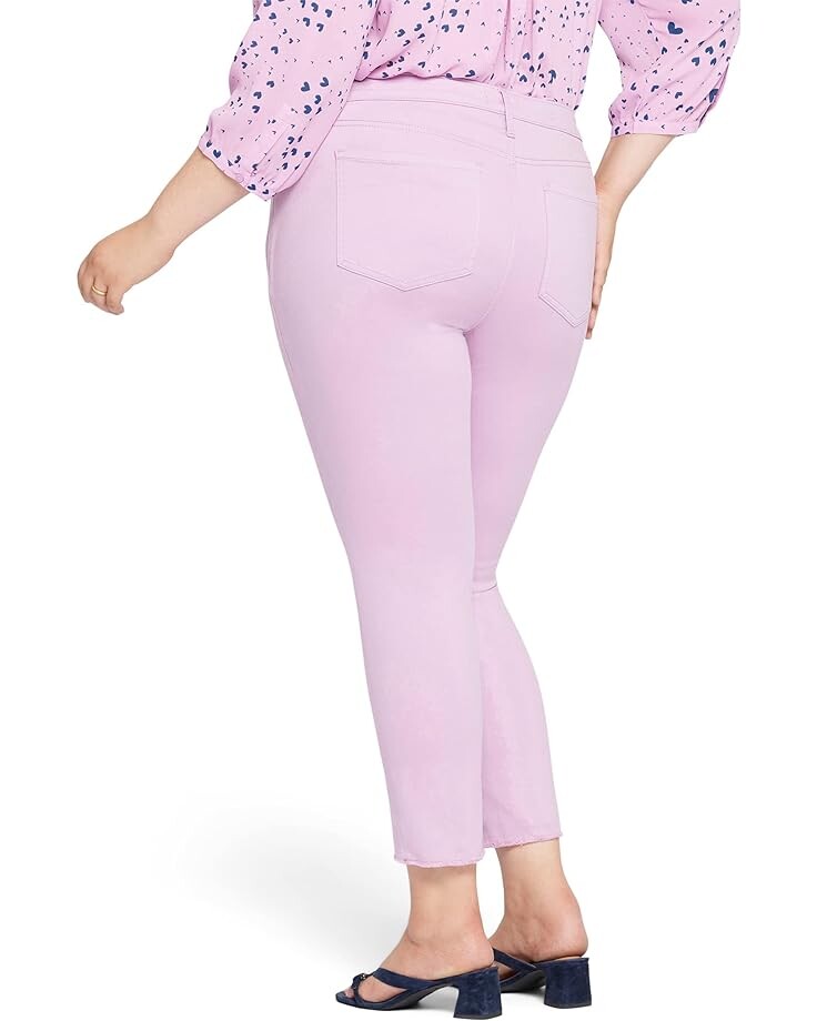 

Джинсы NYDJ Plus Size Sheri Ankle Fray Hem in Mauve Mist, цвет Mauve Mist