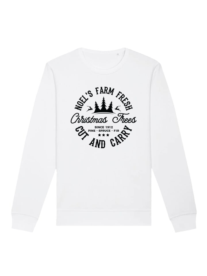

Толстовка F4NT4STIC Sweatshirt Weihnachten Trees Farm Retro Sign, белый