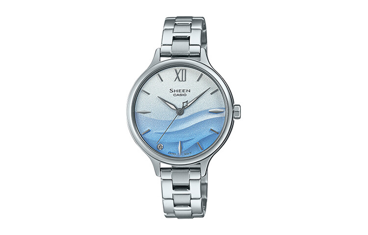 

Женские часы CASIO SHEEN, Градиент синий