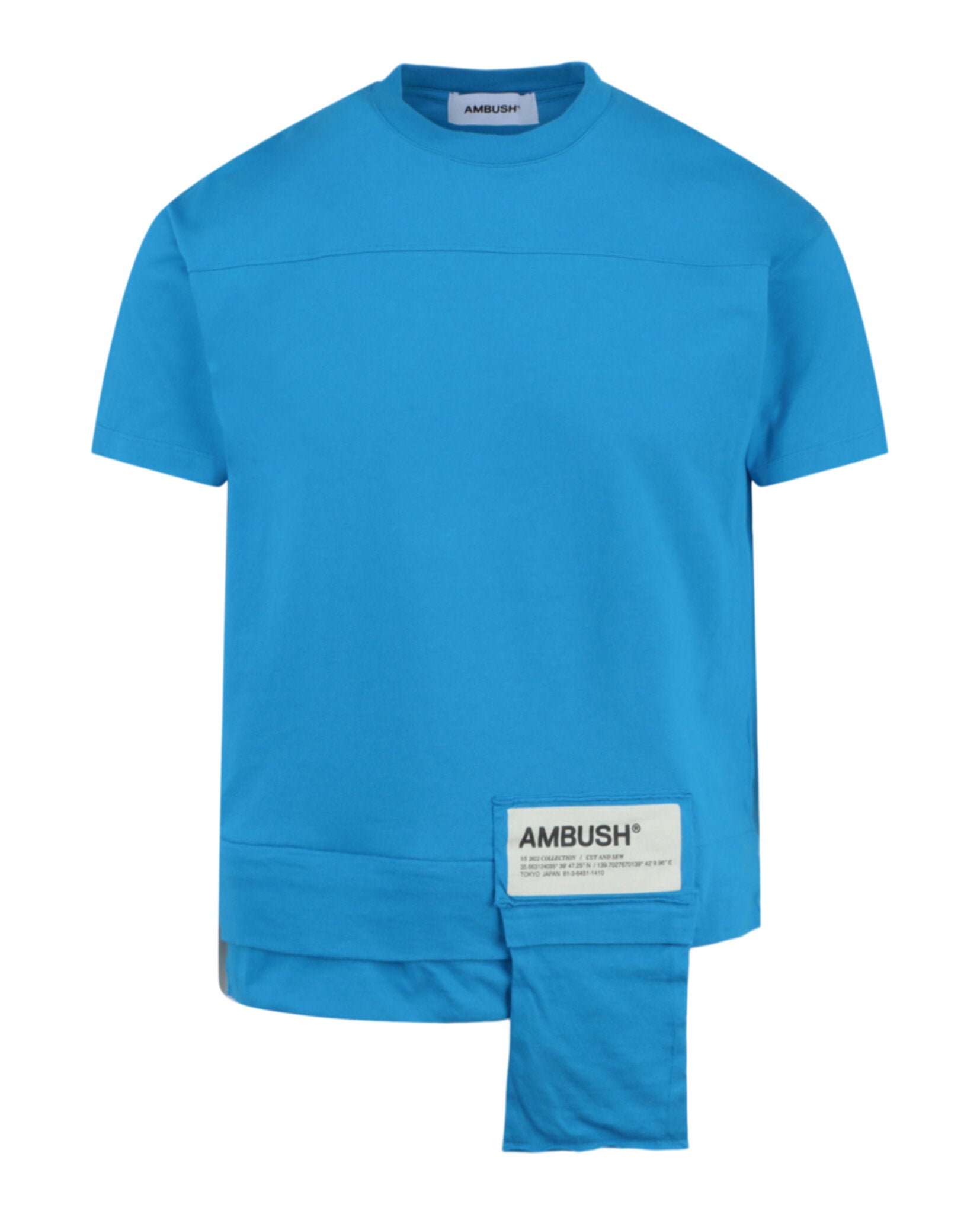 

Футболка с карманом на талии AMBUSH, синий