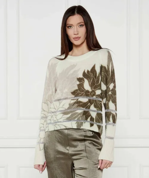 

Шерстяной свитер Loose fit Marc Cain, бежевый