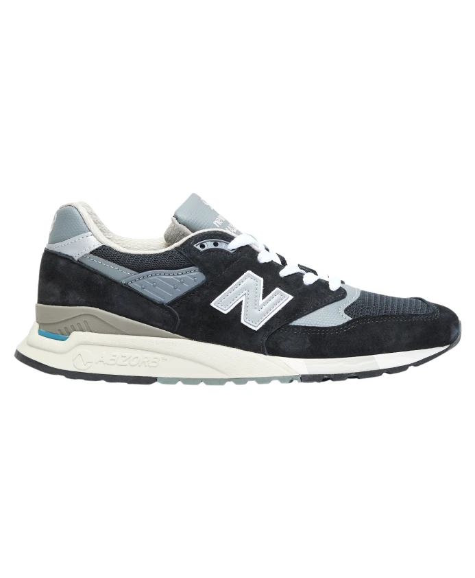 

Кроссовки из замши с сетчатыми вставками New Balance, черный