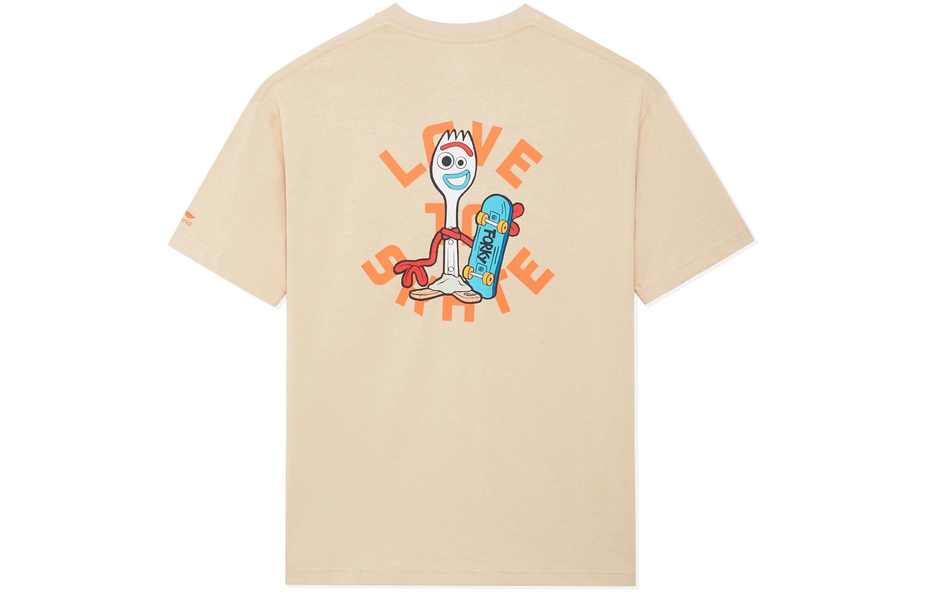 

Футболка LiNing x Disney унисекс, цвет молочный, умбра, Milk Umber