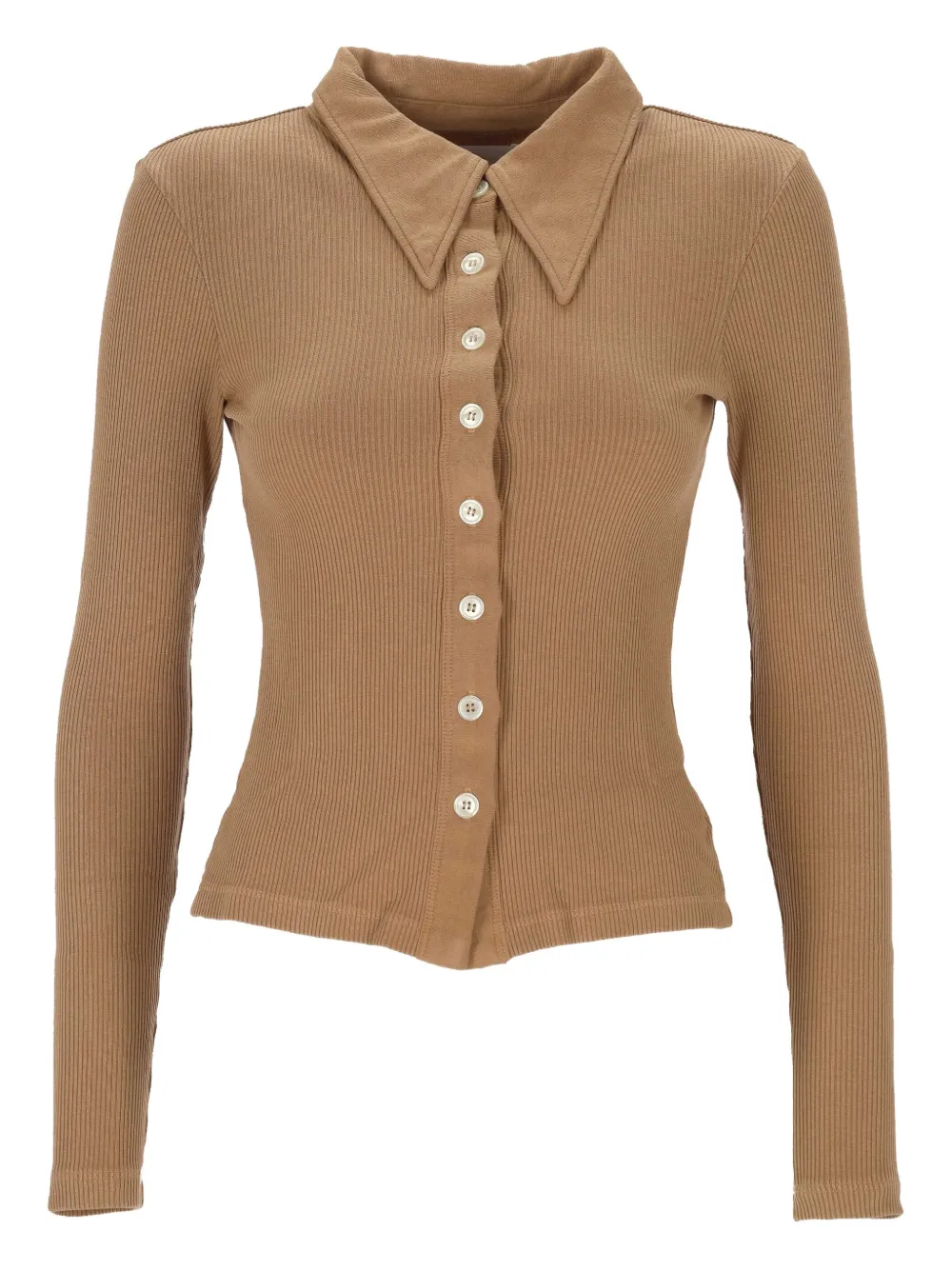 

Свитер с ребристым воротником Citizens of Humanity, коричневый