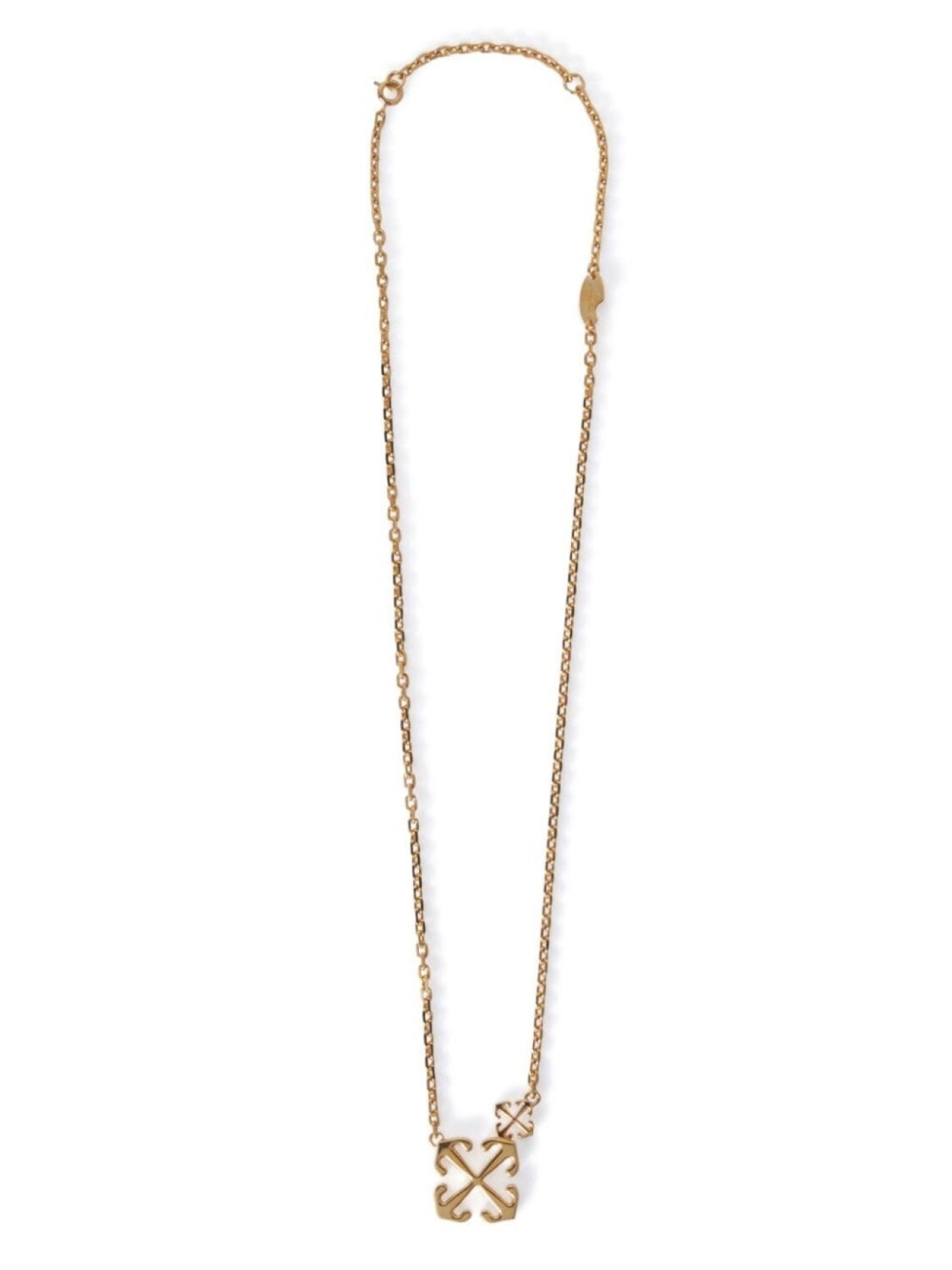 

Колье с логотипом Double Arrows Off-White, золотой