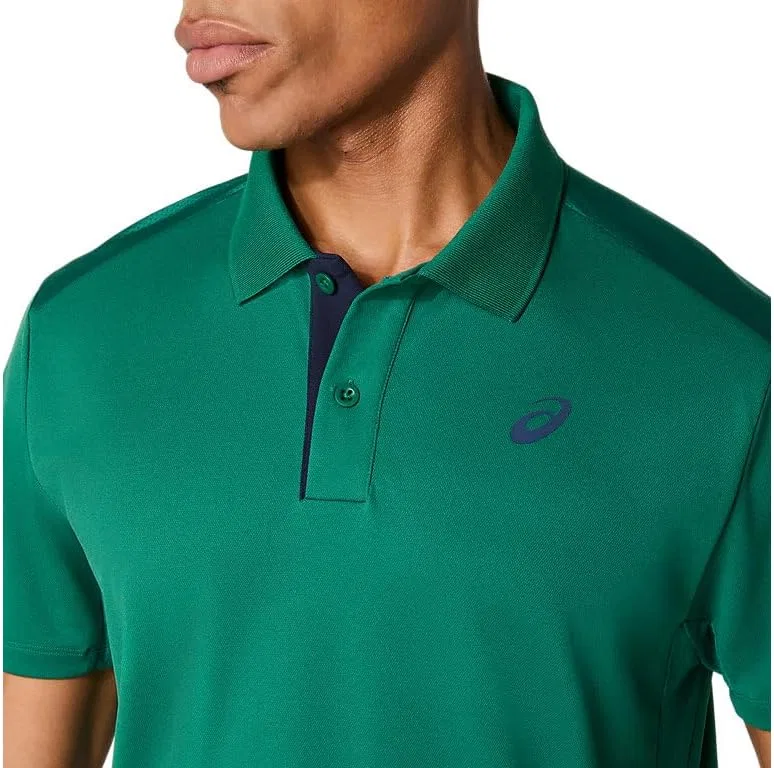 Мужская теннисная одежда ASICS Court Polo, Jasper Green — фото 4