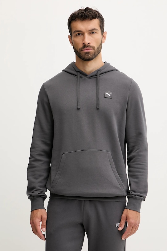 

Хлопковая толстовка Puma, серый