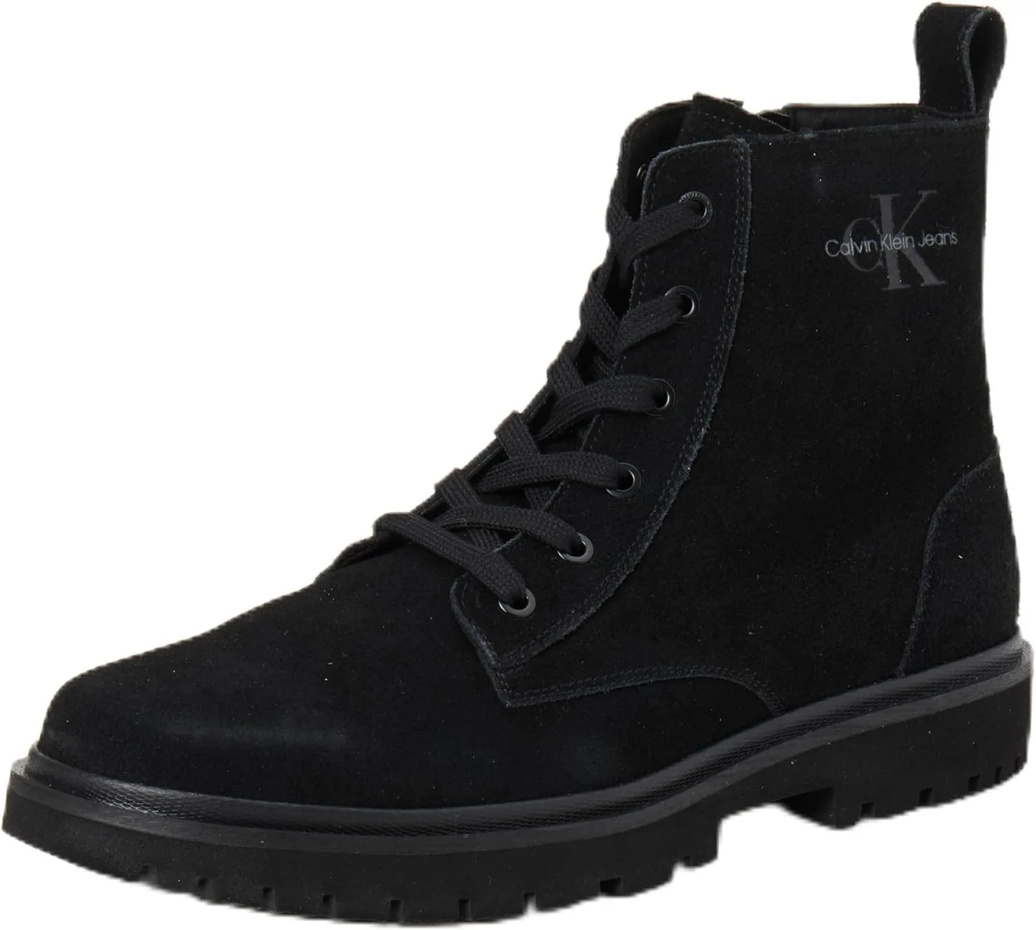 Ботинки средней длины Calvin Klein Eva Boot для мужчин, ботинки средней длины с фирменными шнурками, черный