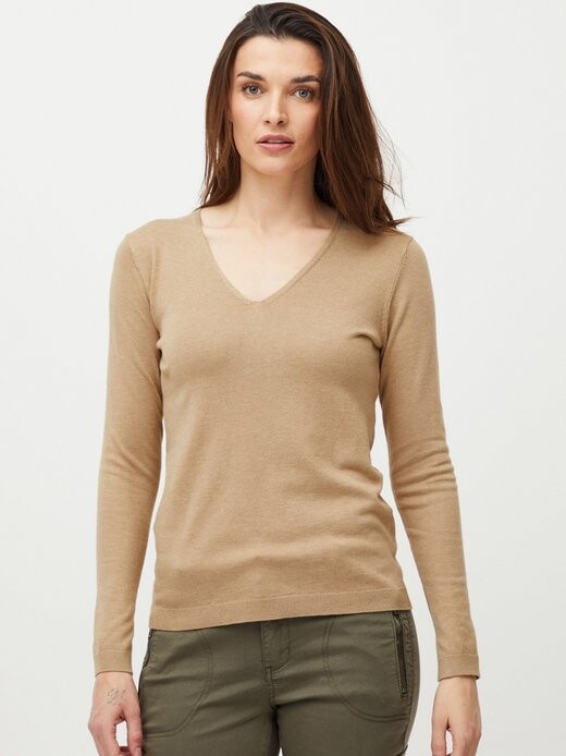 

Вязаный свитер пзсара Pulz Jeans, коричневый