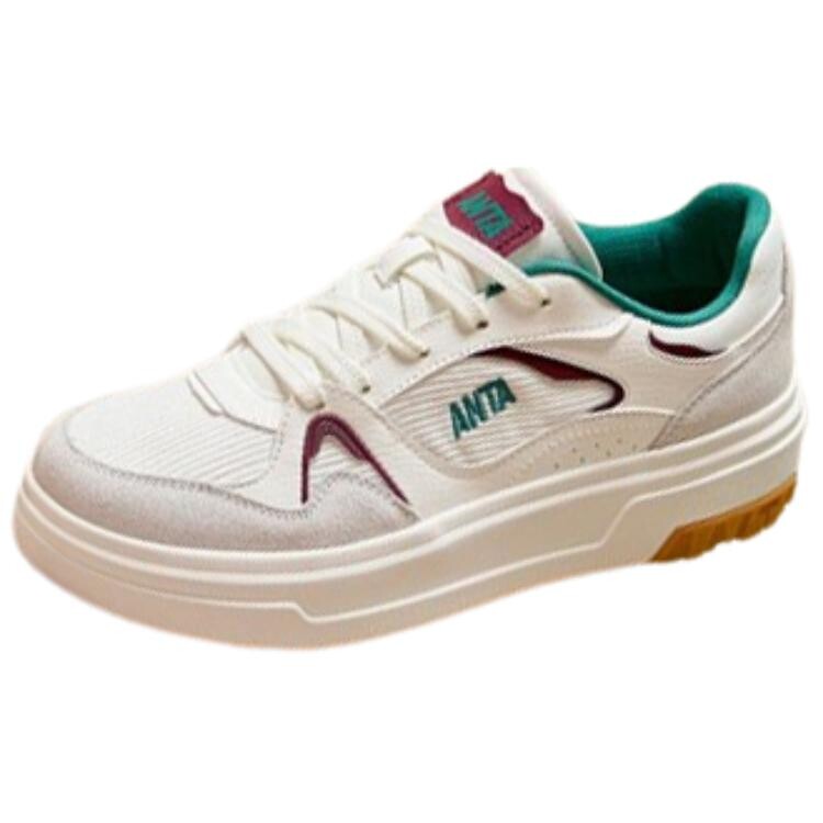 

Кроссовки ANTA Life Collection Skateboarding Shoes Women's Low-top White/Red/Green, белый/красный/зеленый