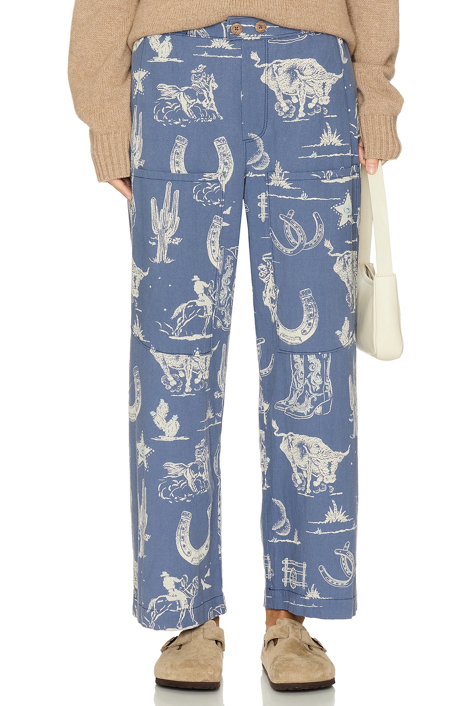 

Брюки-Накидки seaside Free People, индиго