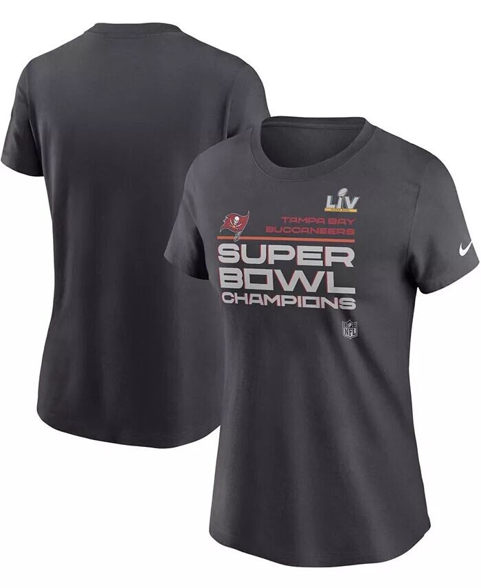 

Женская футболка антрацитового цвета Tampa Bay Buccaneers Super Bowl LV Champions Locker Room Trophy Collection Nike