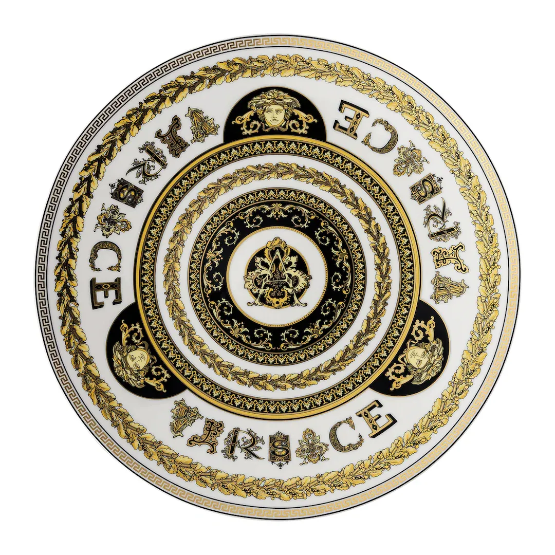 

Презентационная тарелка Virtus Alphabet Versace, белый