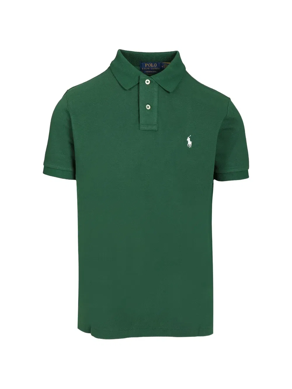 Поло из сетчатой ткани с вышитым логотипом POLO RALPH LAUREN, зеленый