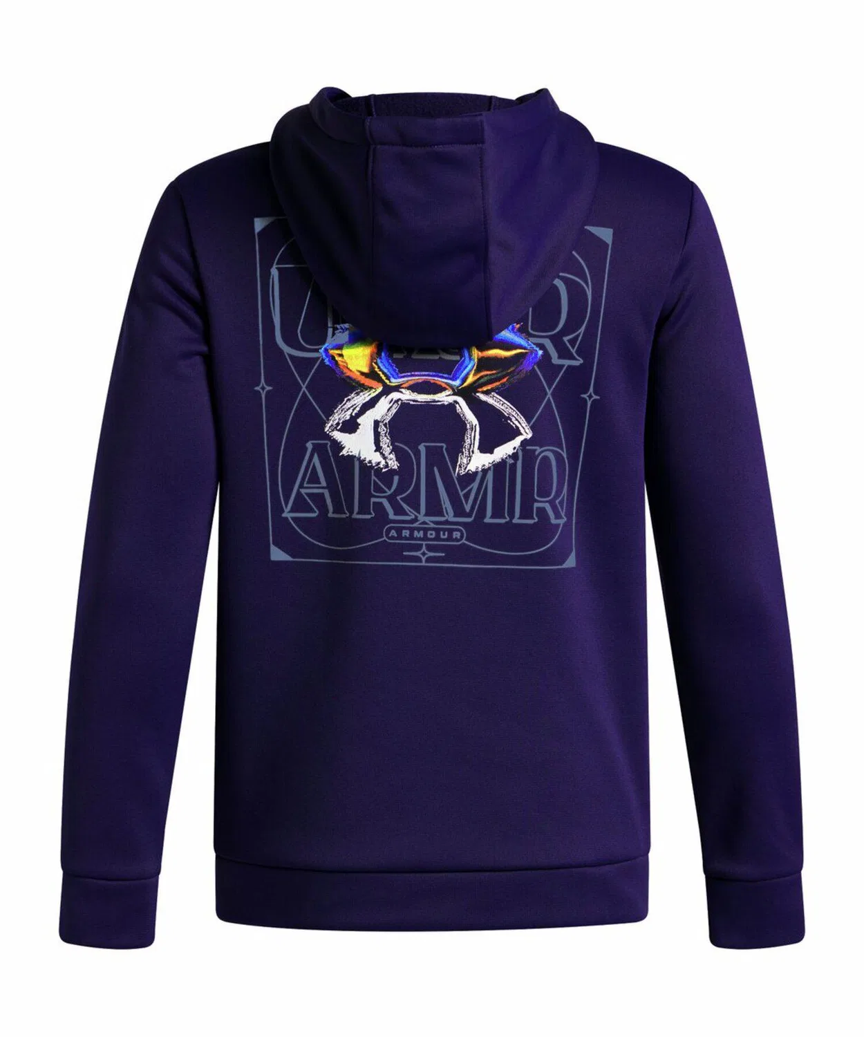 Толстовка с капюшоном Under Armour UA Armour Fleece Starlight Logo, детская, тёмно-синяя — фото 2