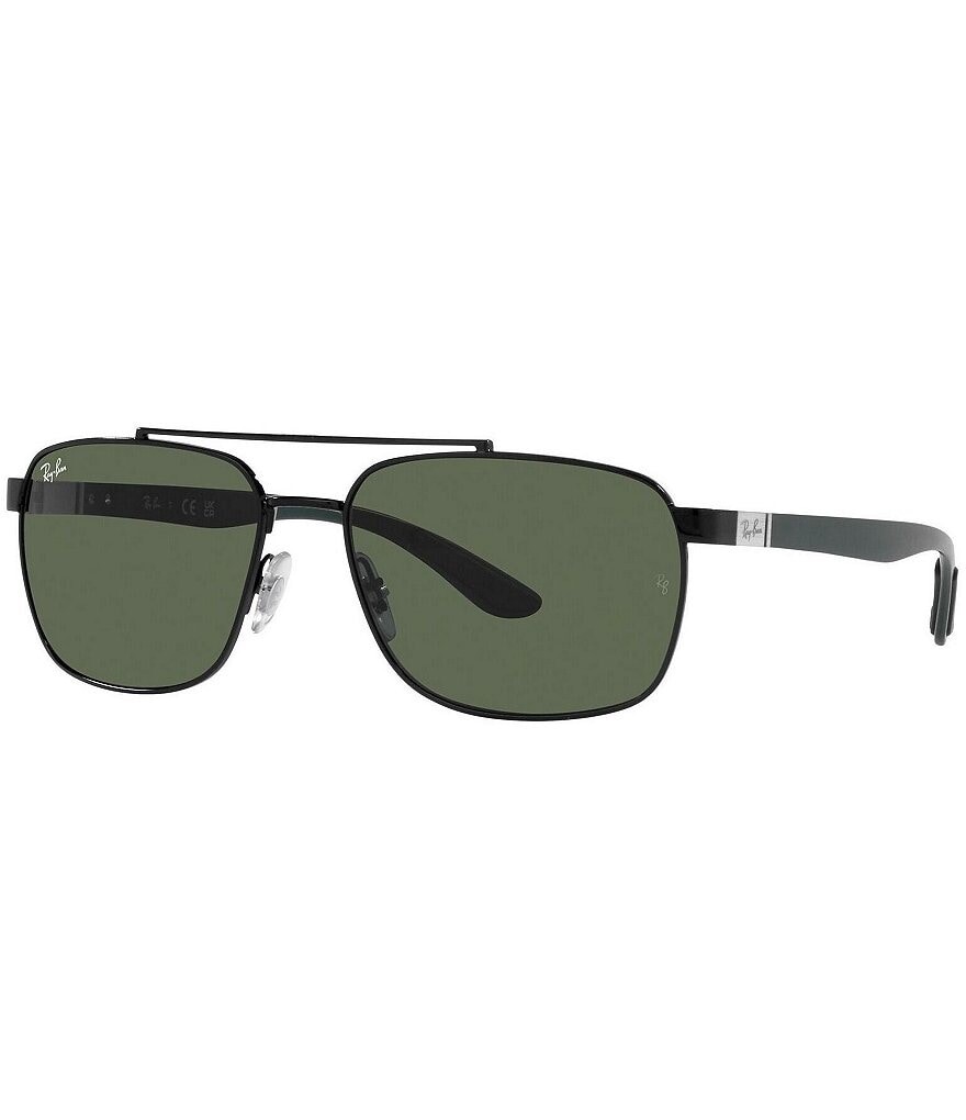 

Мужские прямоугольные солнцезащитные очки Ray-Ban RB3701 59 мм, черный