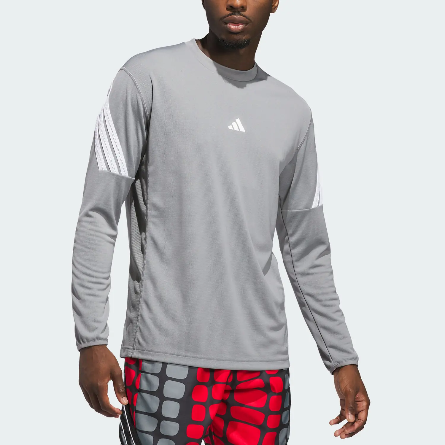 FW25 CRAZY LITE Футболка мужская Adidas, серый — фото 3