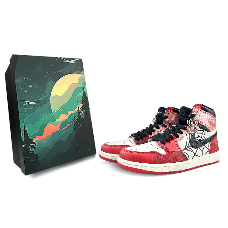 

Кроссовки Air Jordan 1 Vintage Basketball Shoes Unisex High-Top Black/Red
