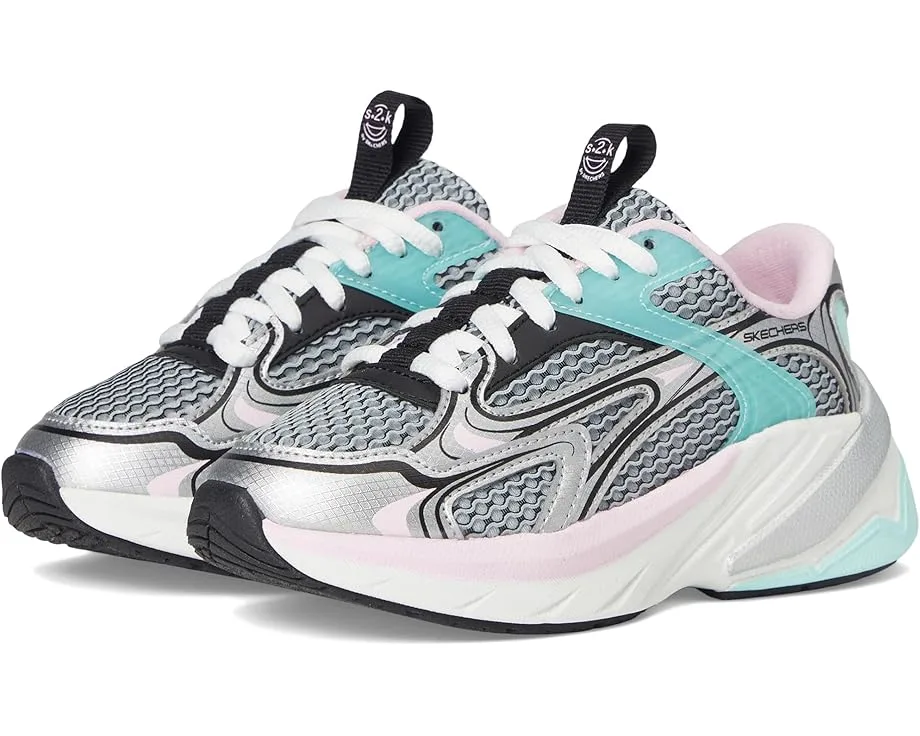 Кроссовки SKECHERS KIDS S2K 303697L (Little Kid/Big Kid), Silver/Multi