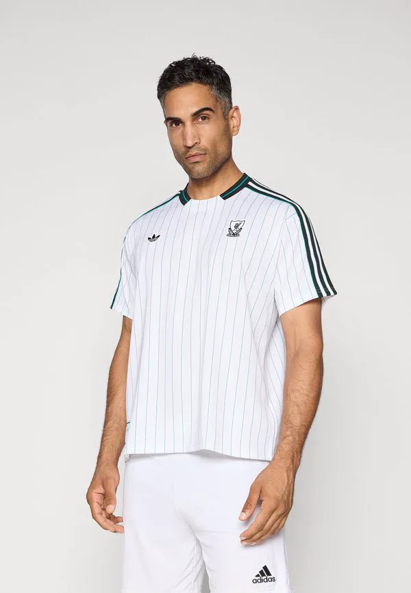 Легендарная футболка футбольного клуба «ливерпуль» Adidas Originals, White/Sea Green