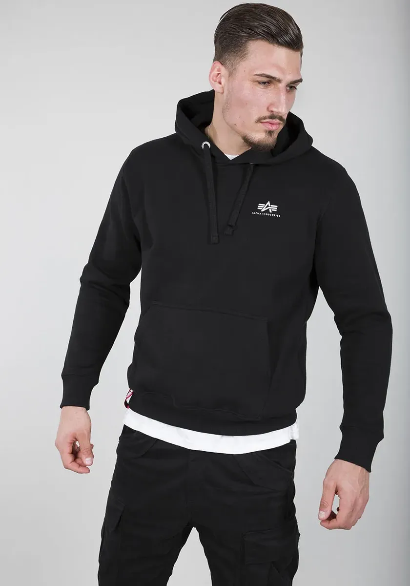 

Толстовка с капюшоном Alpha Industries "Hoody Small Logo", черный