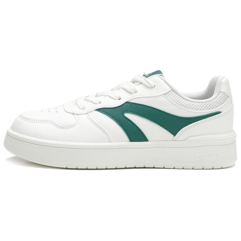 

QIAODAN Кроссовки для скейтбординга с низким верхом, устойчивые к сухому истиранию, балансирующие, противоскользящие, мужские, белые, зеленые