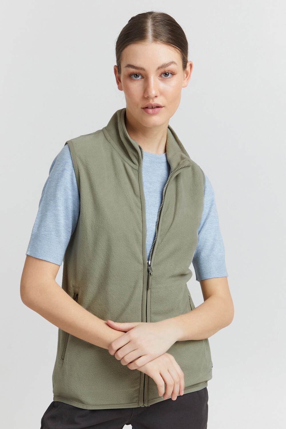 

Утепленный жилет Oxmo Fleece, зеленый