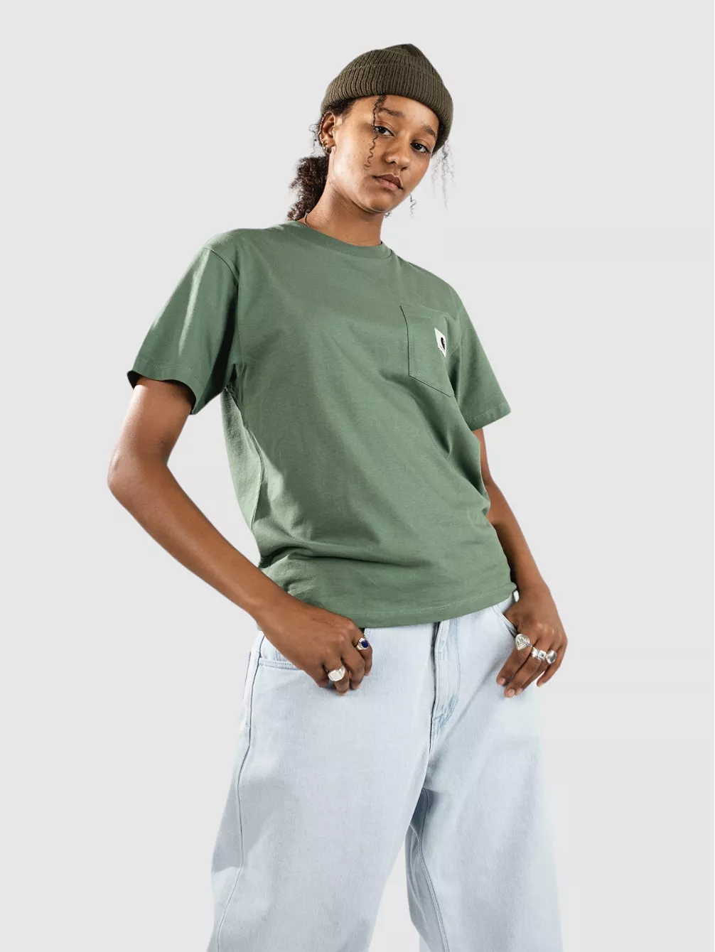 

Карманная футболка Carhartt Wip, зеленый