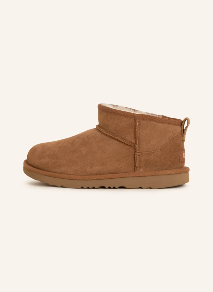Угги короткие UGG, бежевый — фото 4