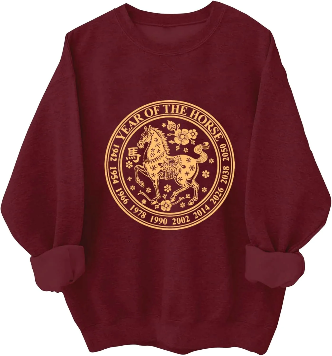 

Толстовка с принтом "Год Лошади 2026" Kzggs