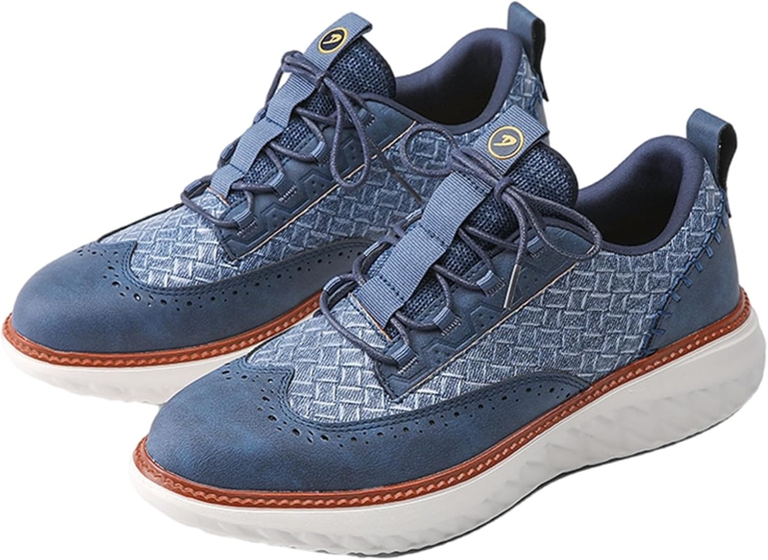 

Мужские лоферы SywzXxfybz с шнуровкой, мягкой подошвой, противоскользящие, дышащие, легкие кроссовки Sywzx&Xfybz, синий