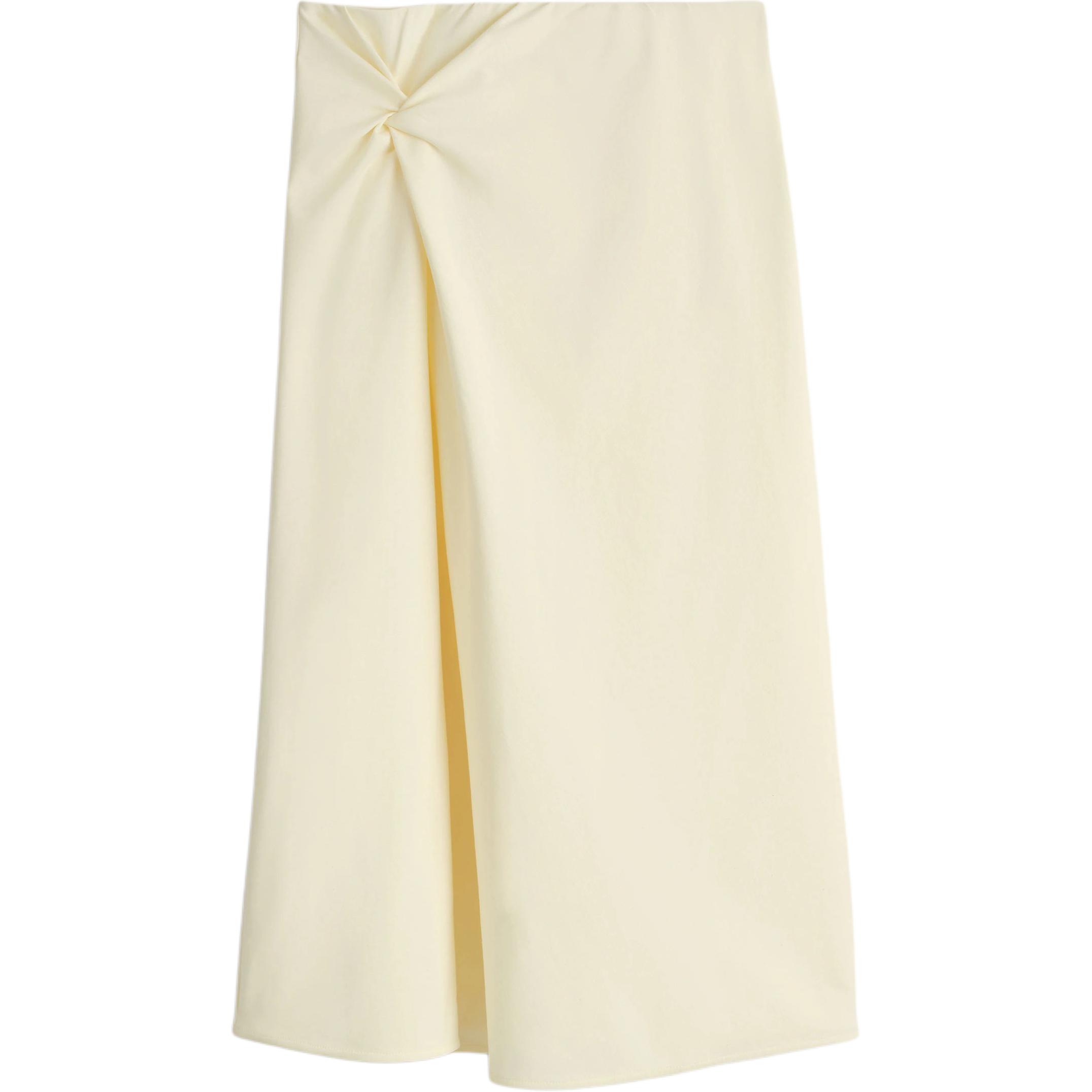 

COS Повседневная длинная юбка для женщин Cream Yellow