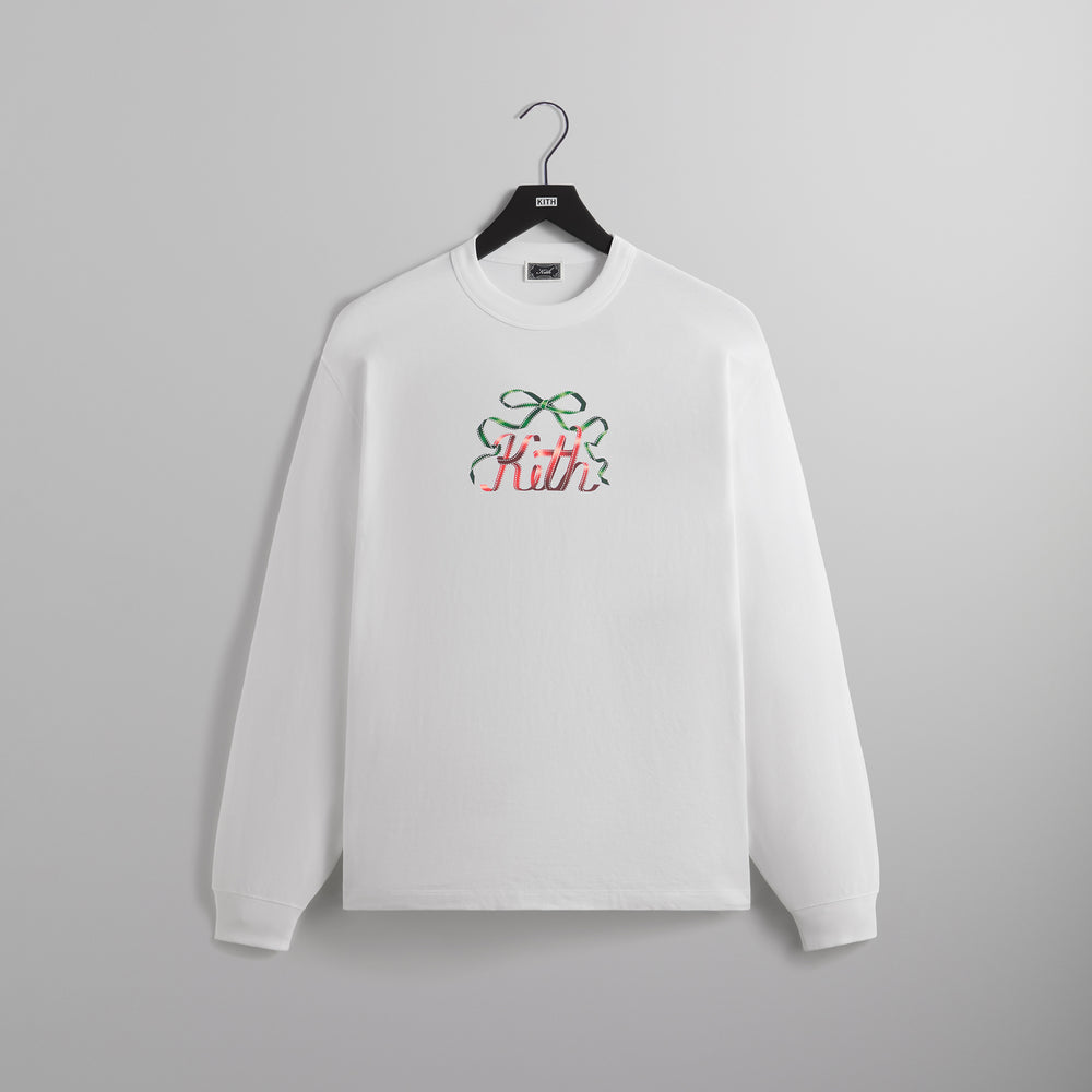 

Футболка Kith Ribbon Long Sleeve Tee, белый