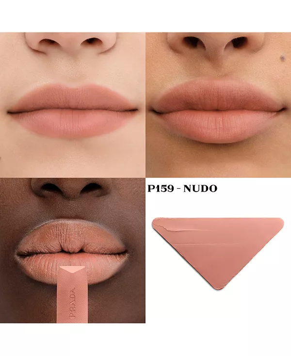 Однотонная мягкая матовая помада со сменной заправкой Prada Beauty, p159 nudo — фото 2