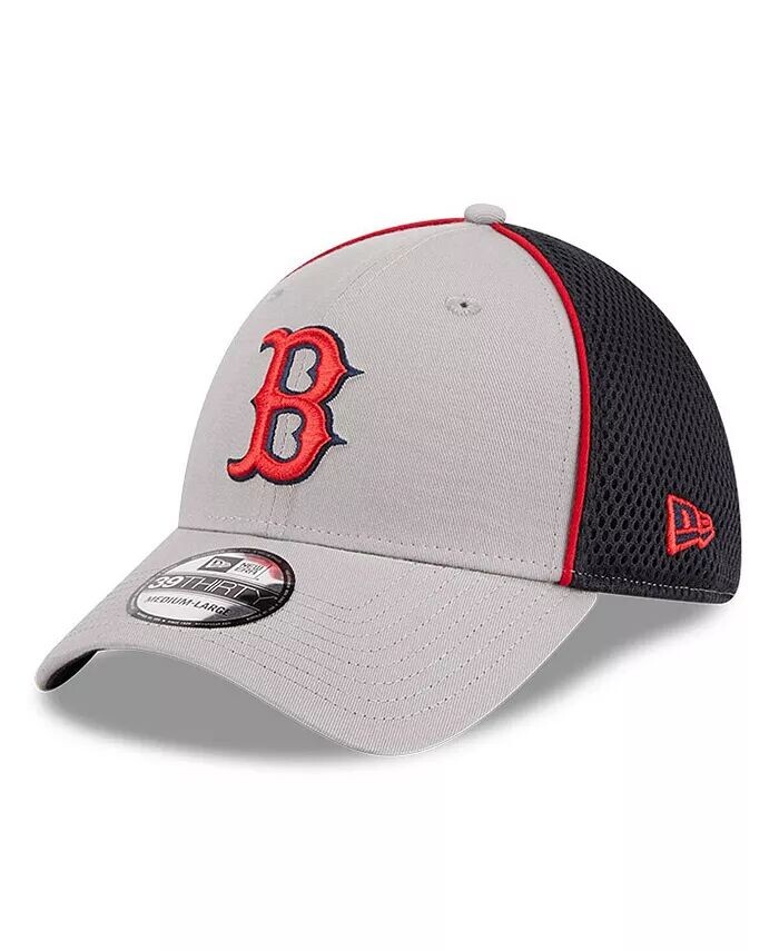 

Мужская серая кепка Boston Red Sox Pipe 39THIRTY Flex Hat New Era, серый